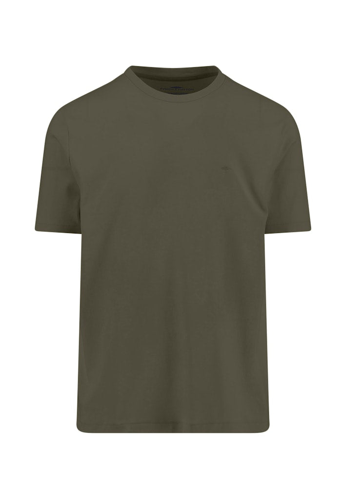 Fynch-Hatton Herren T-Shirts kurz Dark Khaki