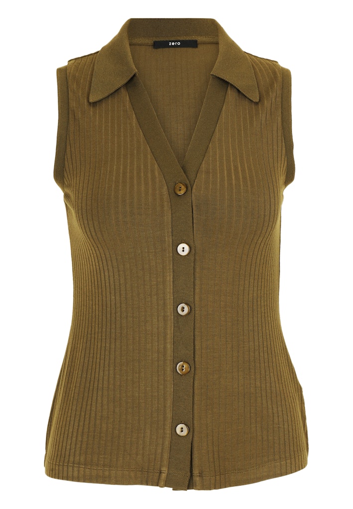 Zero Damen Tops Dark Olive