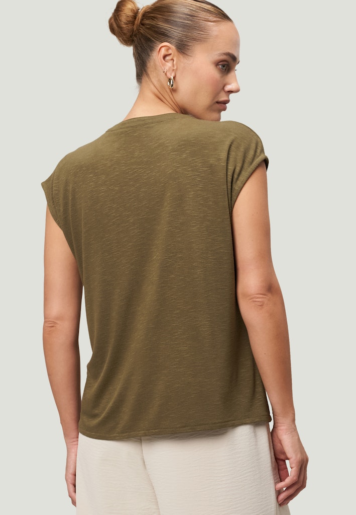 Zero Damen Tops Dark Olive