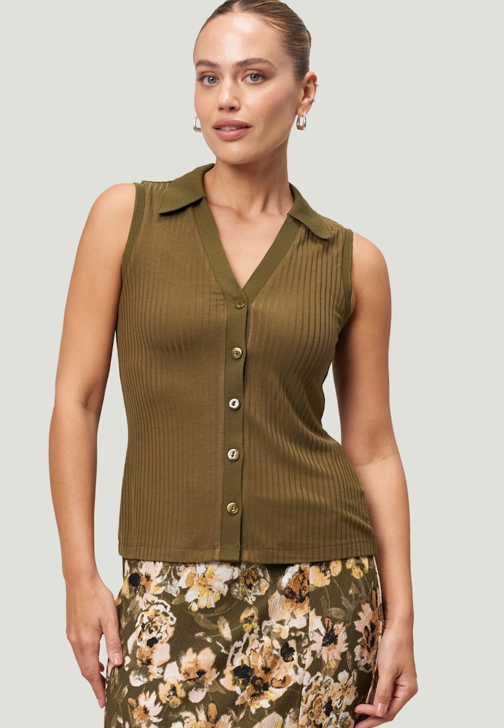 Zero Damen Tops Dark Olive