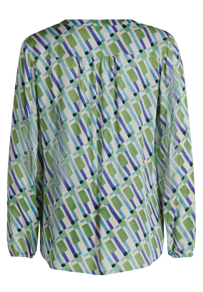 Cartoon Damen Blusen Green/Blue