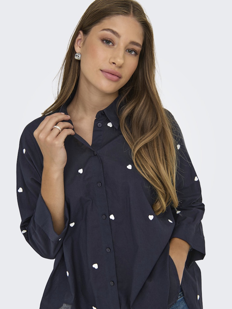Only Damen Blusen Night Sky/W Clo