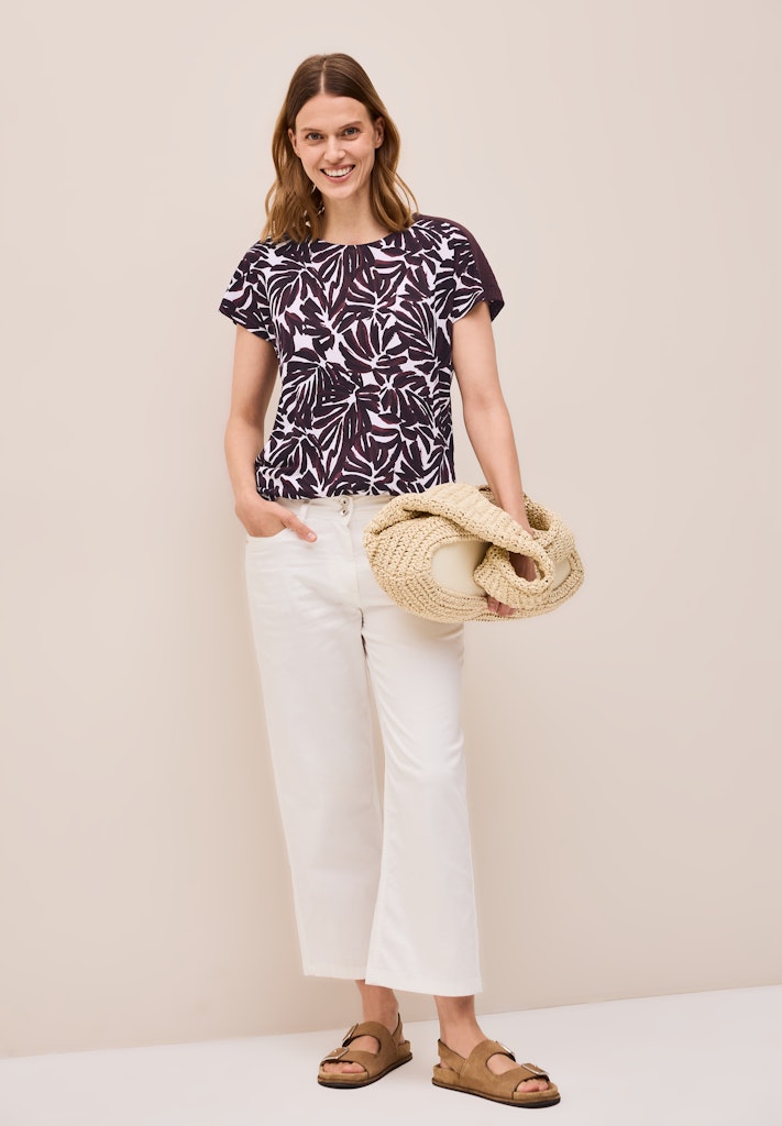 Cecil Damen T-Shirts Mulberry