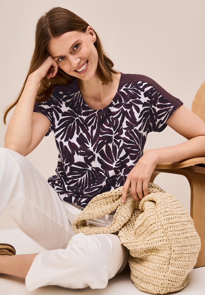 Cecil Damen T-Shirts Mulberry