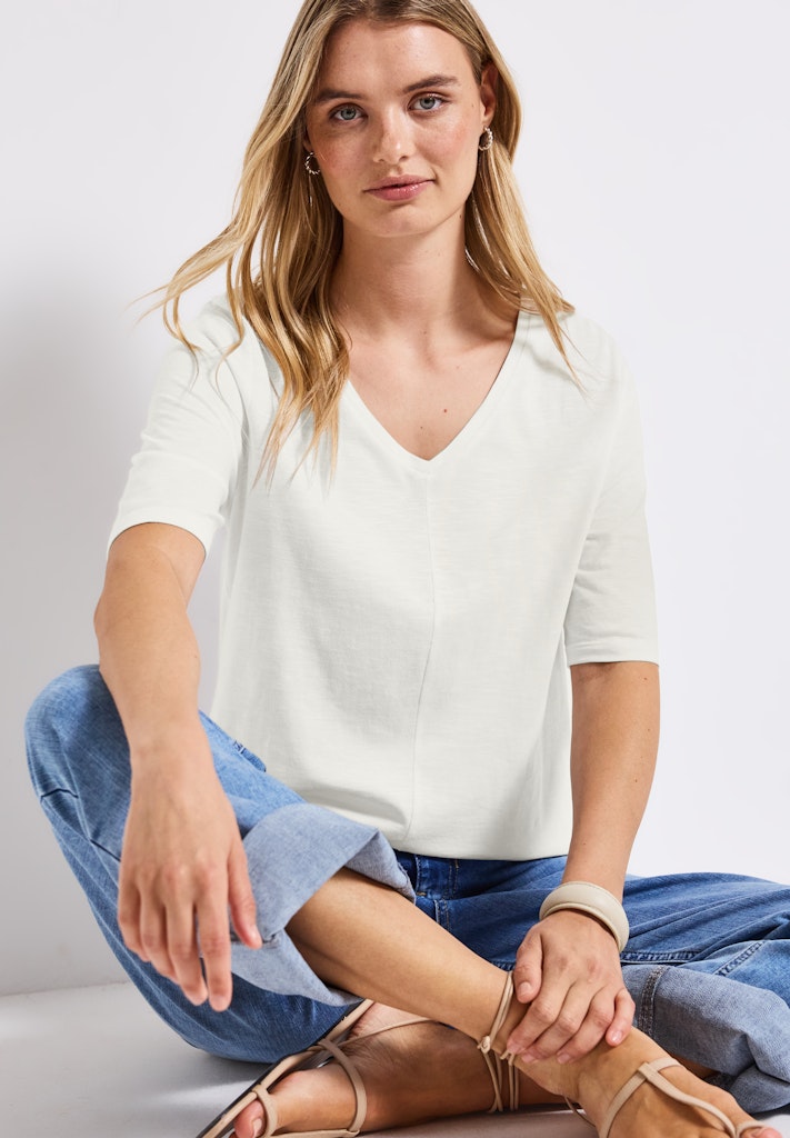 Street One Damen T-Shirts Off White