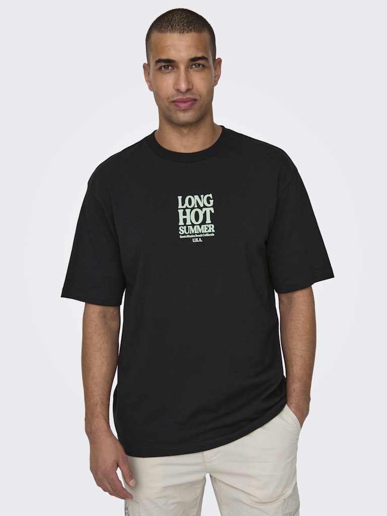 Only & Sons Herren T-Shirts kurz Black