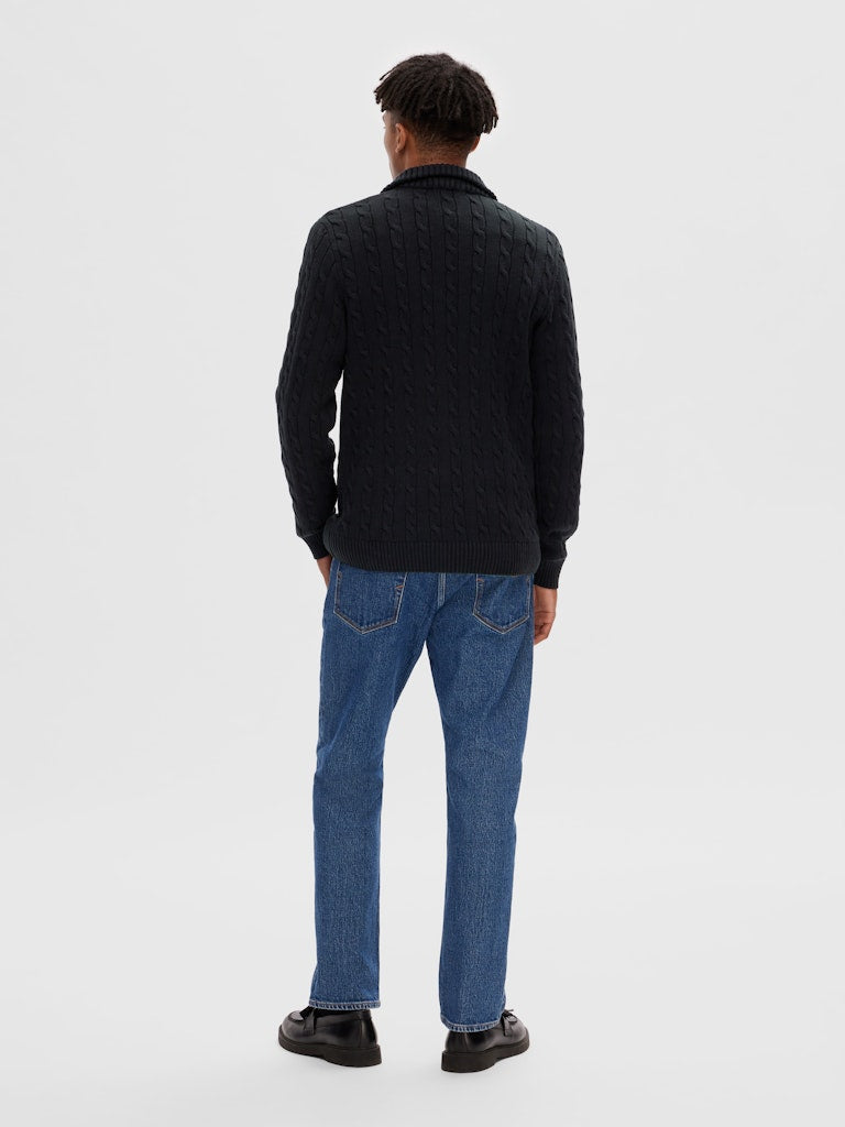 Selected homme Herren Pullover Black