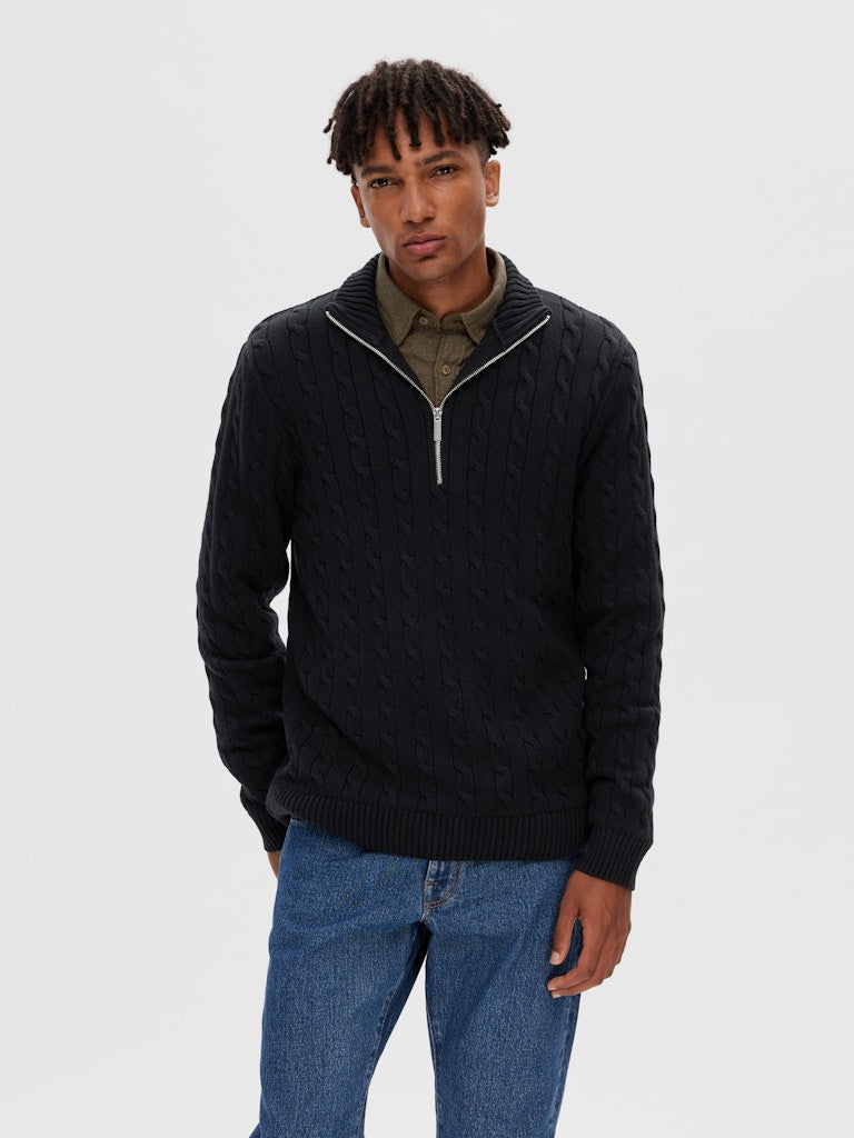 Selected homme Herren Pullover Black