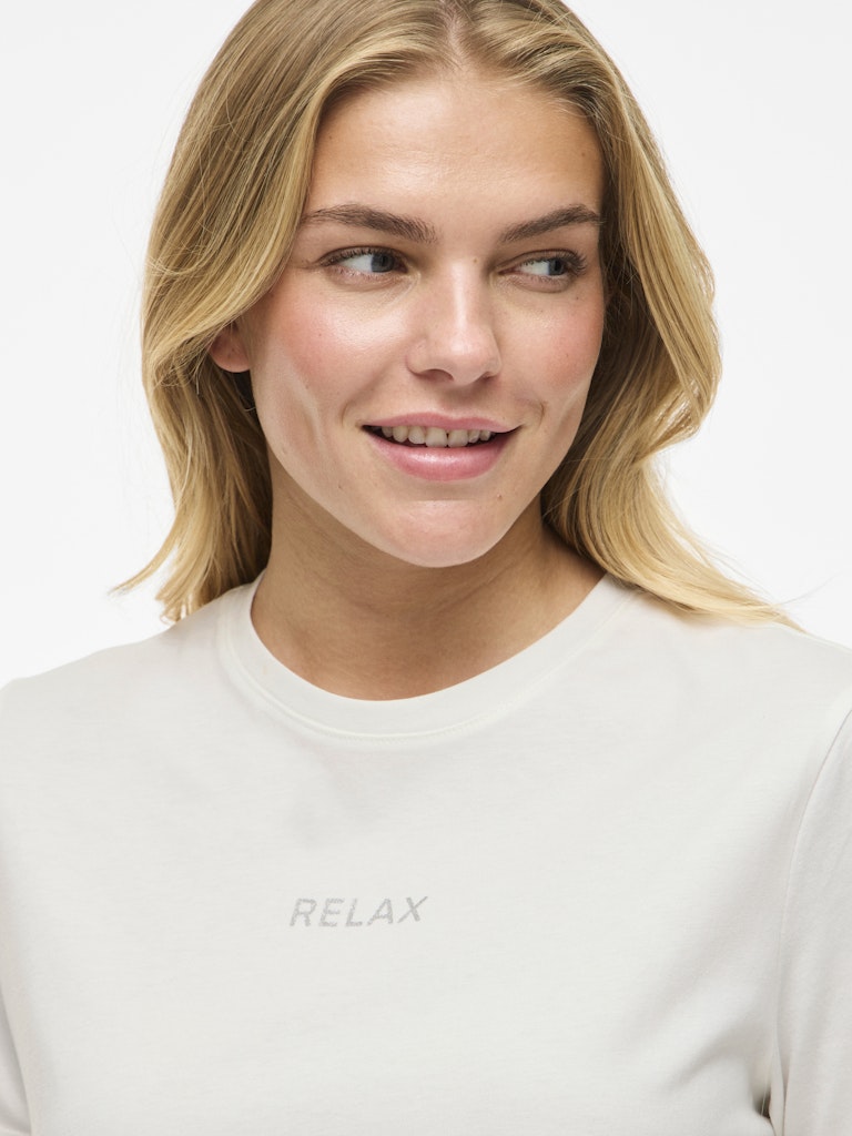 Vila Damen T-Shirts Snow White/Rela
