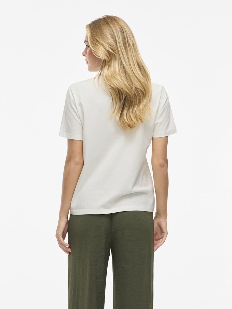 Vila Damen T-Shirts Snow White/Rela
