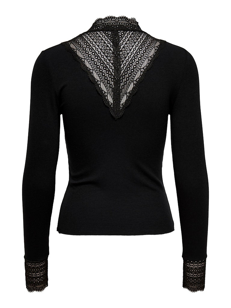 Only Damen Tops Black/Black Lac