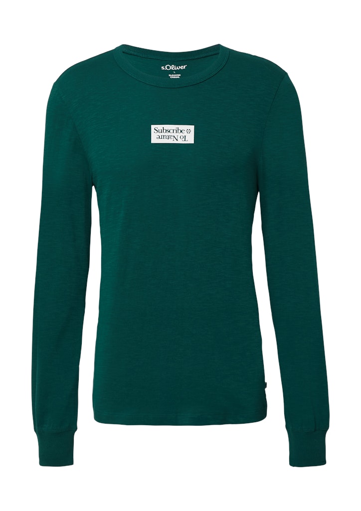 S. Oliver red Herren T-Shirts lang Green