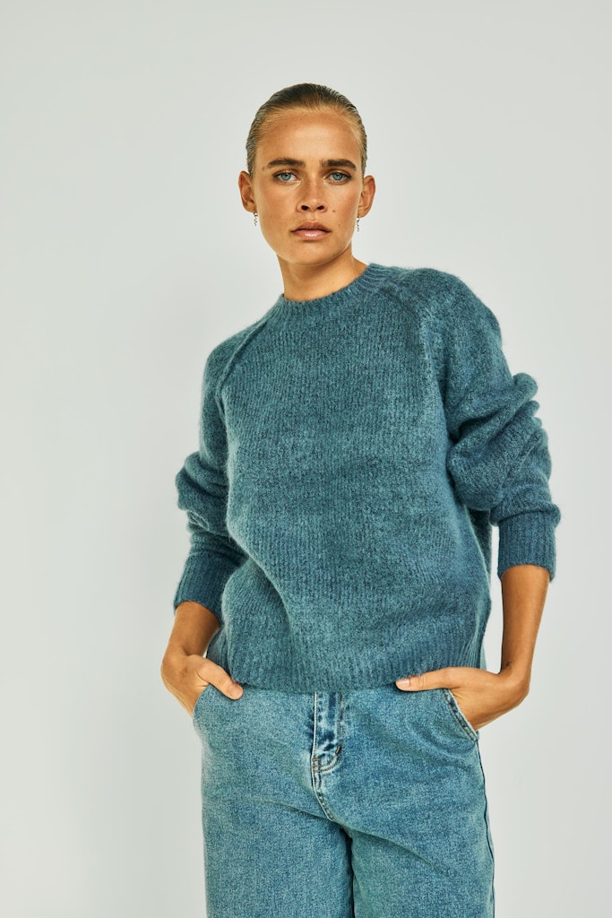 Withblack Damen Pullover Country Blue