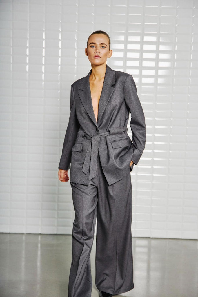 Withblack Damen Hosen Night Grey