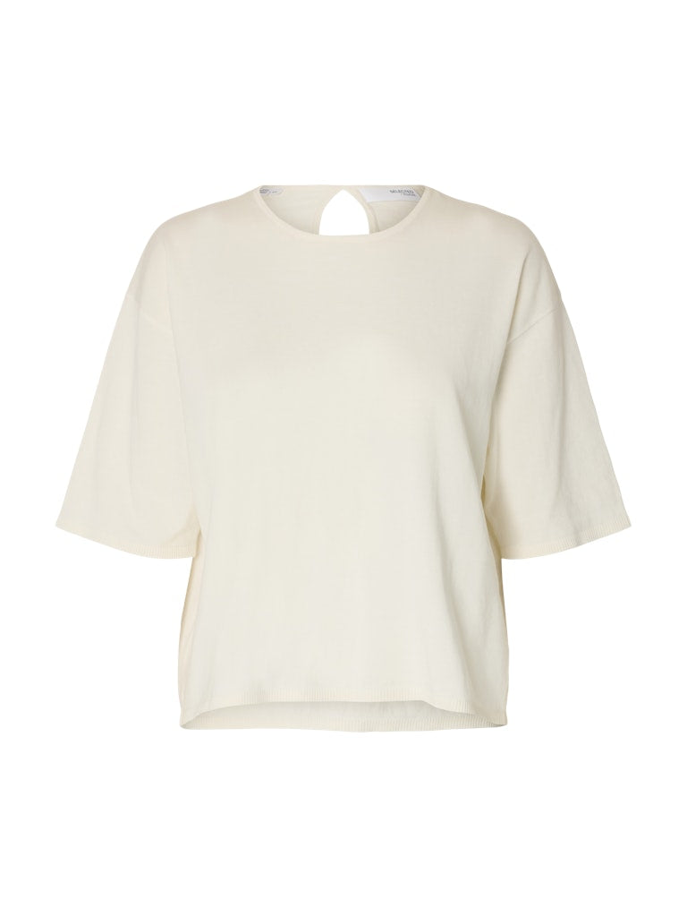 Selected Femme Damen Pullover Snow White