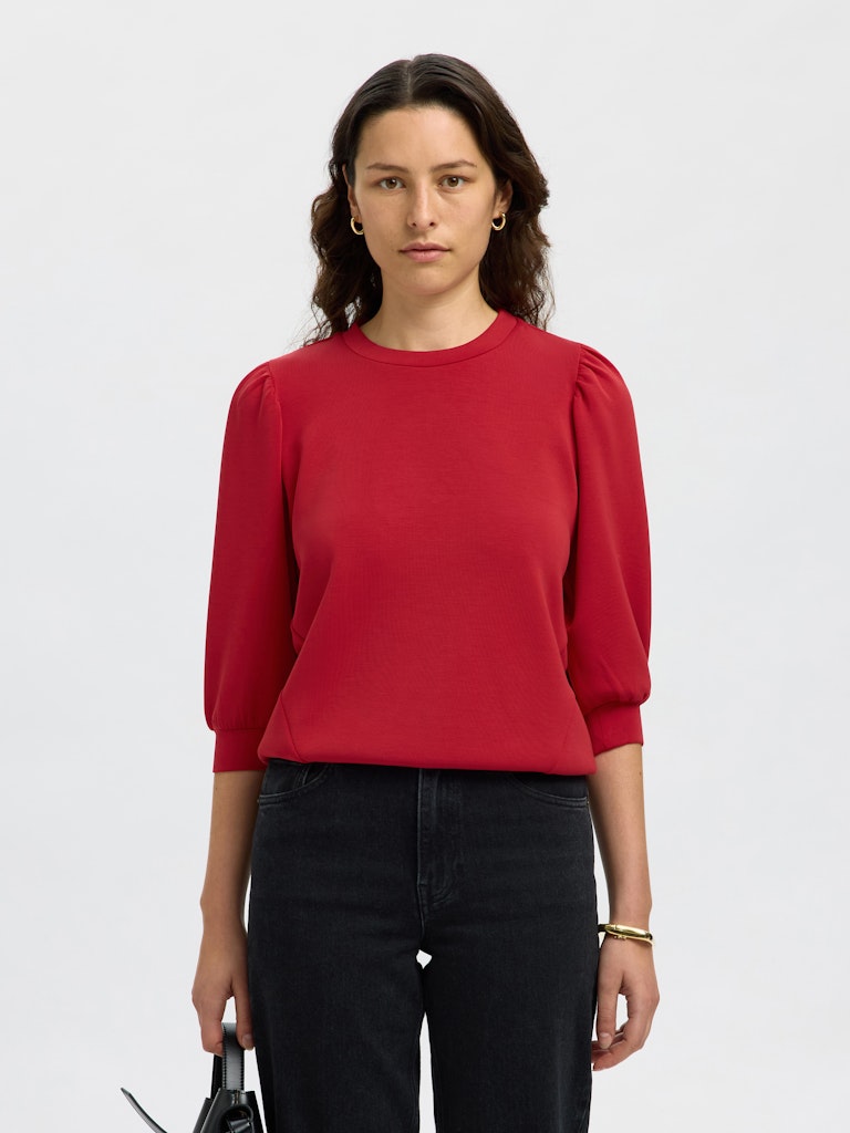 Selected Femme Damen Blusen Equestrian Red