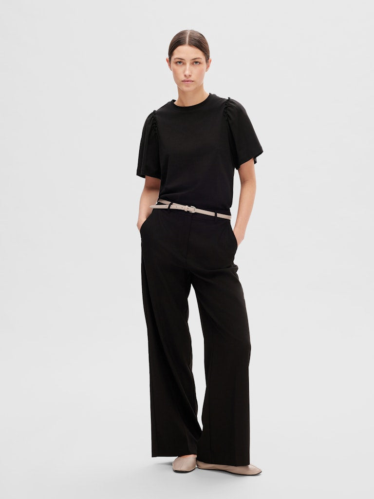 Selected Femme Damen T-Shirts Black