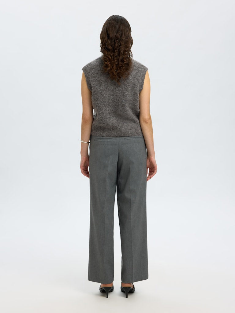 Selected Femme Damen Pullover Medium Grey Mel