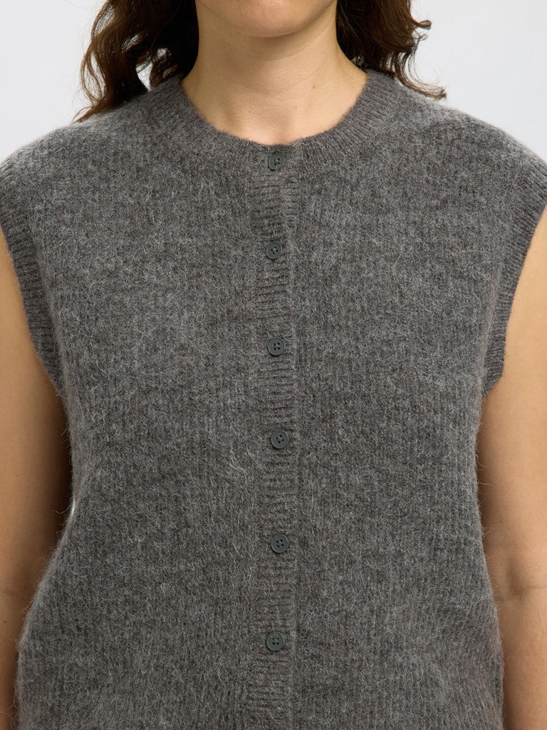 Selected Femme Damen Pullover Medium Grey Mel