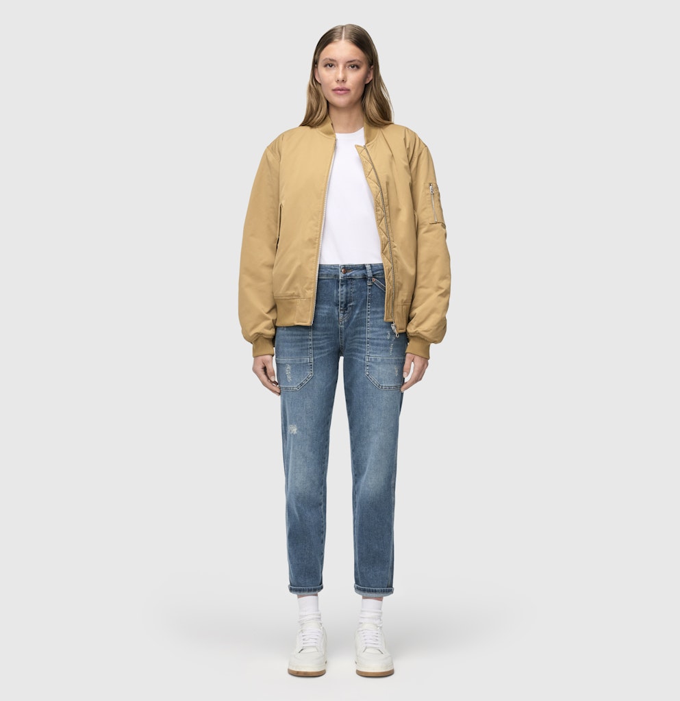Mac Damen Jeans Mid Blue Chic W