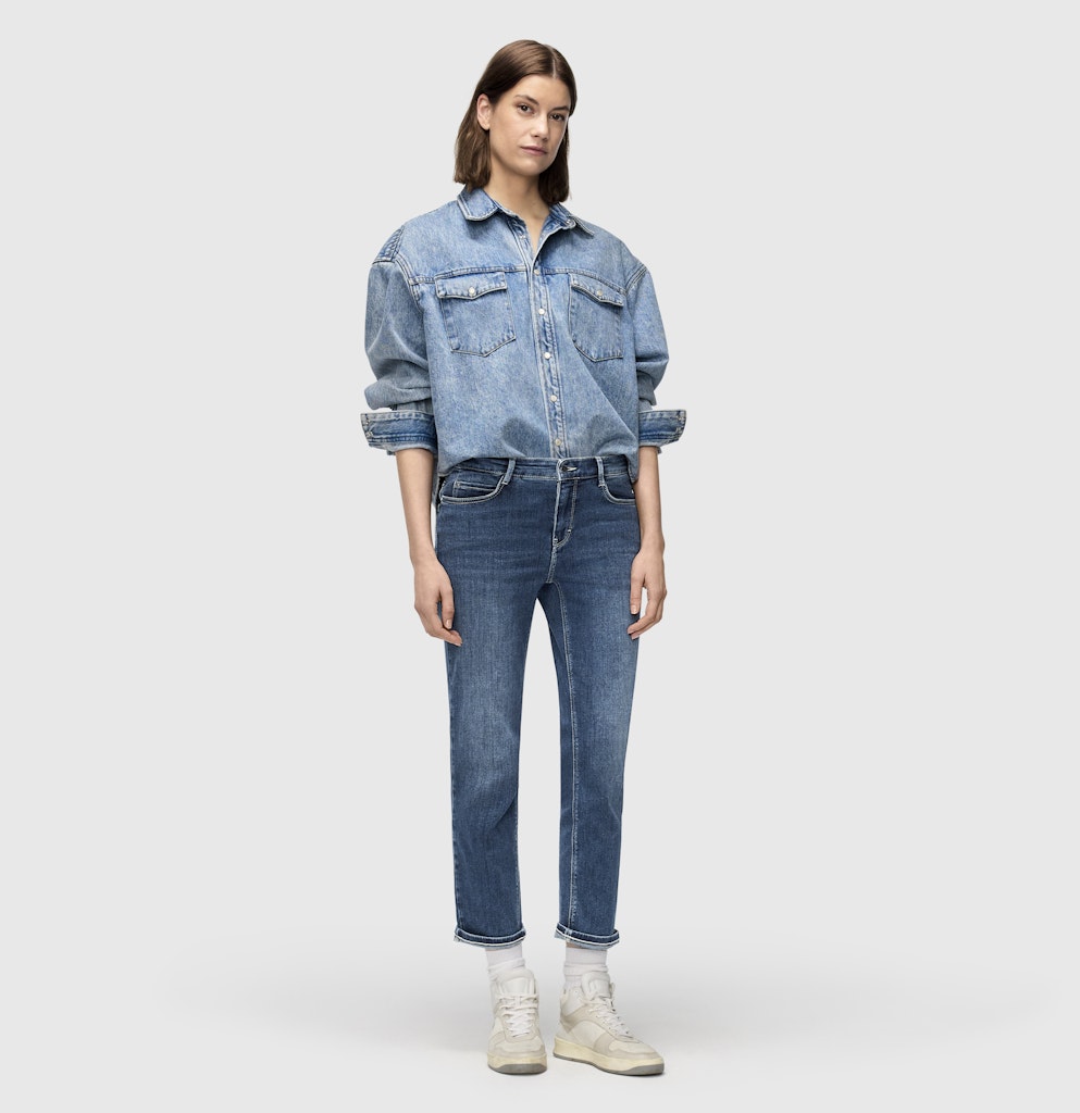 Mac Damen Jeans Blue Moon Basic