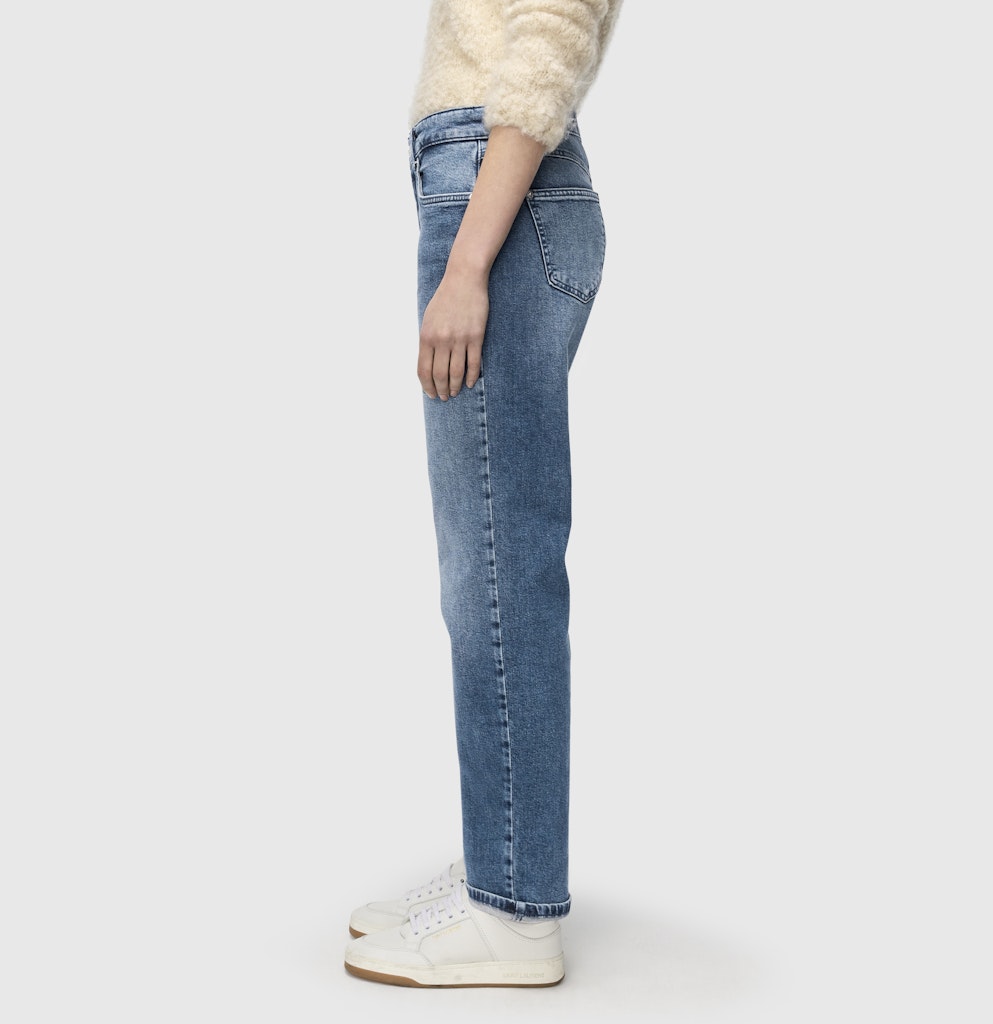 Mac Damen Jeans Mid Blue Random