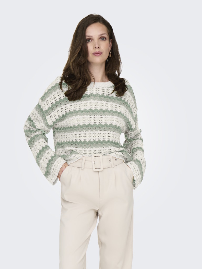 only Damen Pullover Birch/Laurel Wr