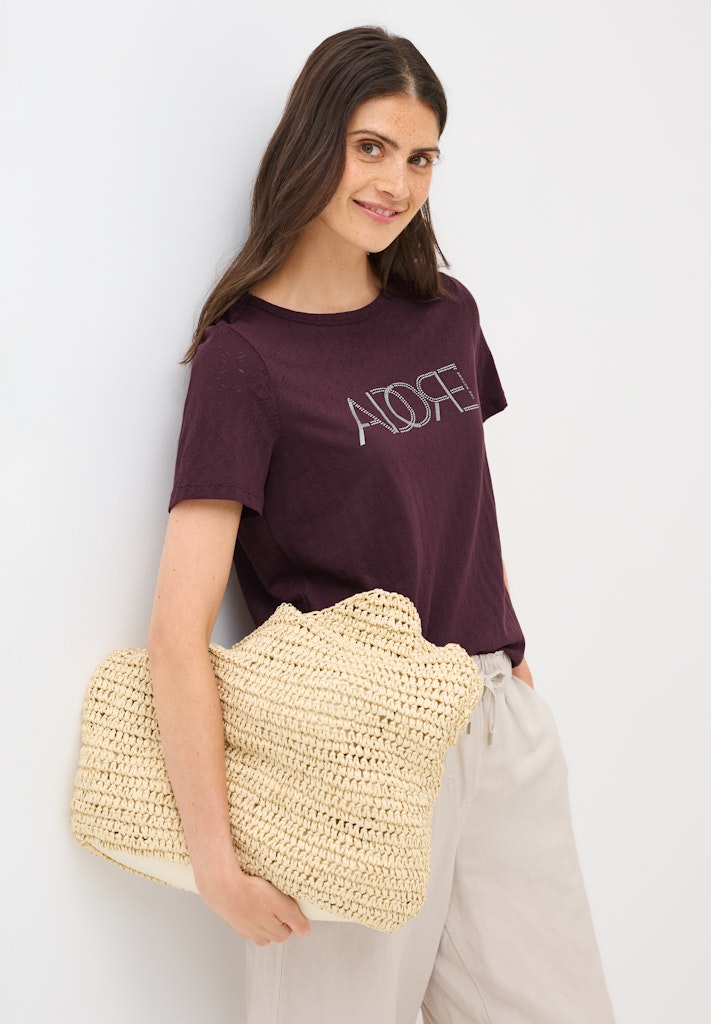 Cecil Damen T-Shirts Mulberry
