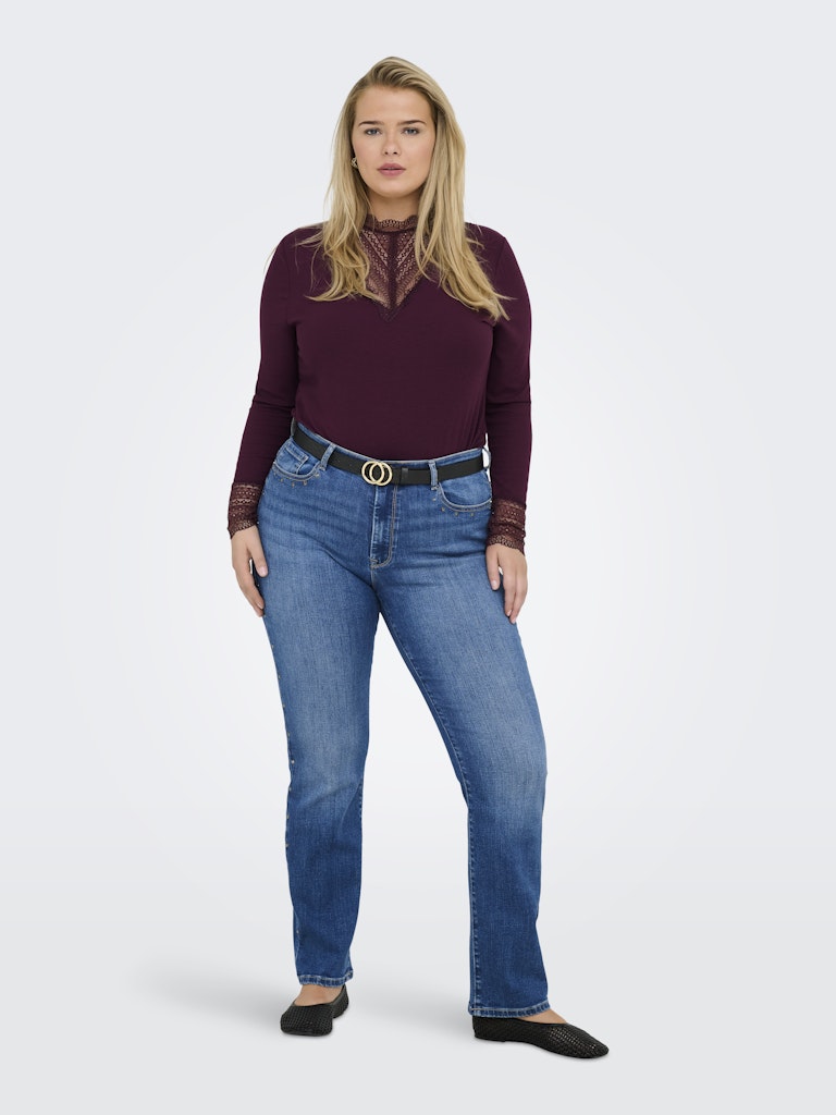 Only Caramkoma Damen Tops Mauve Wine
