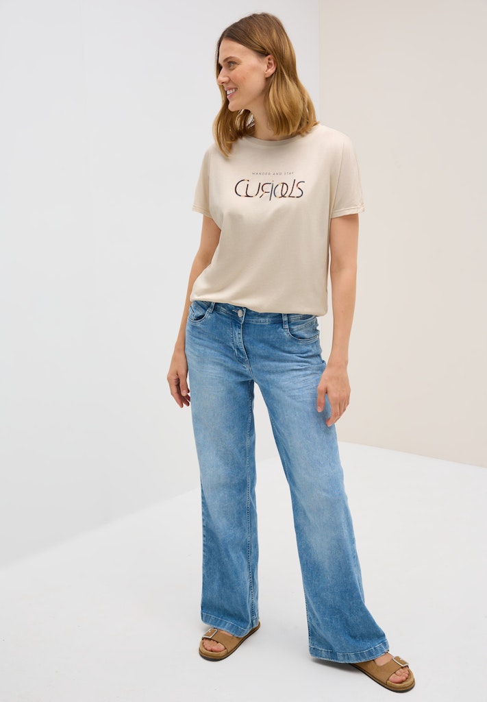 Cecil Damen T-Shirts Light Bei