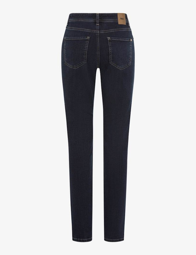 Brax Damen Jeans Used Blue Black