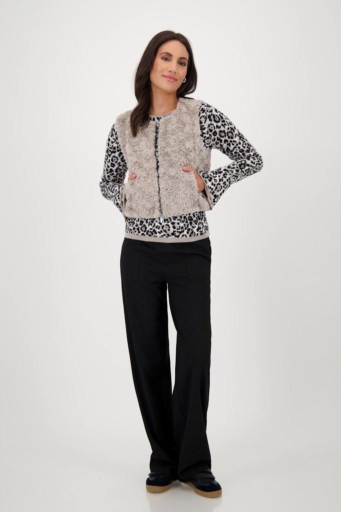 Monari Damen Outdoorwesten Greige