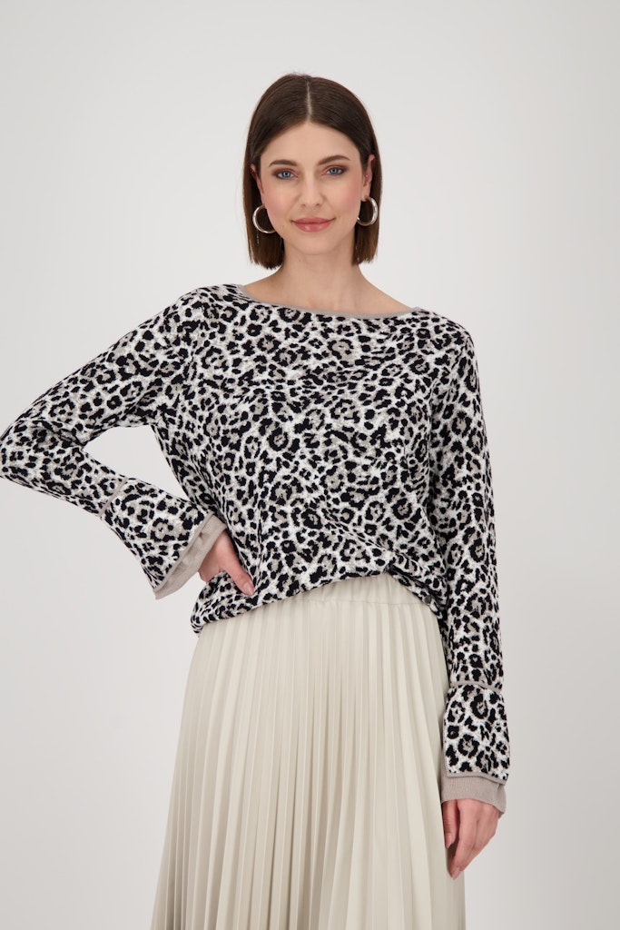Monari Damen Pullover  Greige Gemu