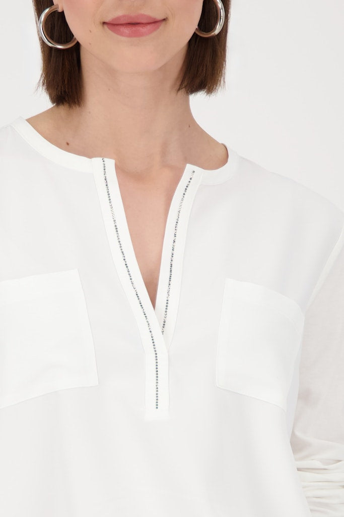 Monari Damen T-Shirts  Off-White