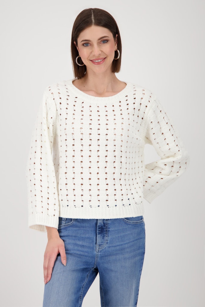 Monari Damen Pullover  Off-White