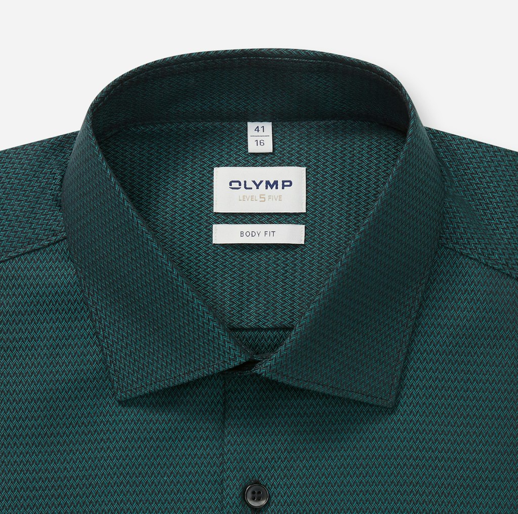 Olymp Herren Hemden lang  Dunkelgrõn