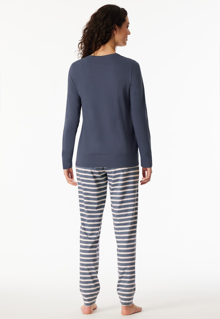 Schiesser Schlafanzug Jeansblau