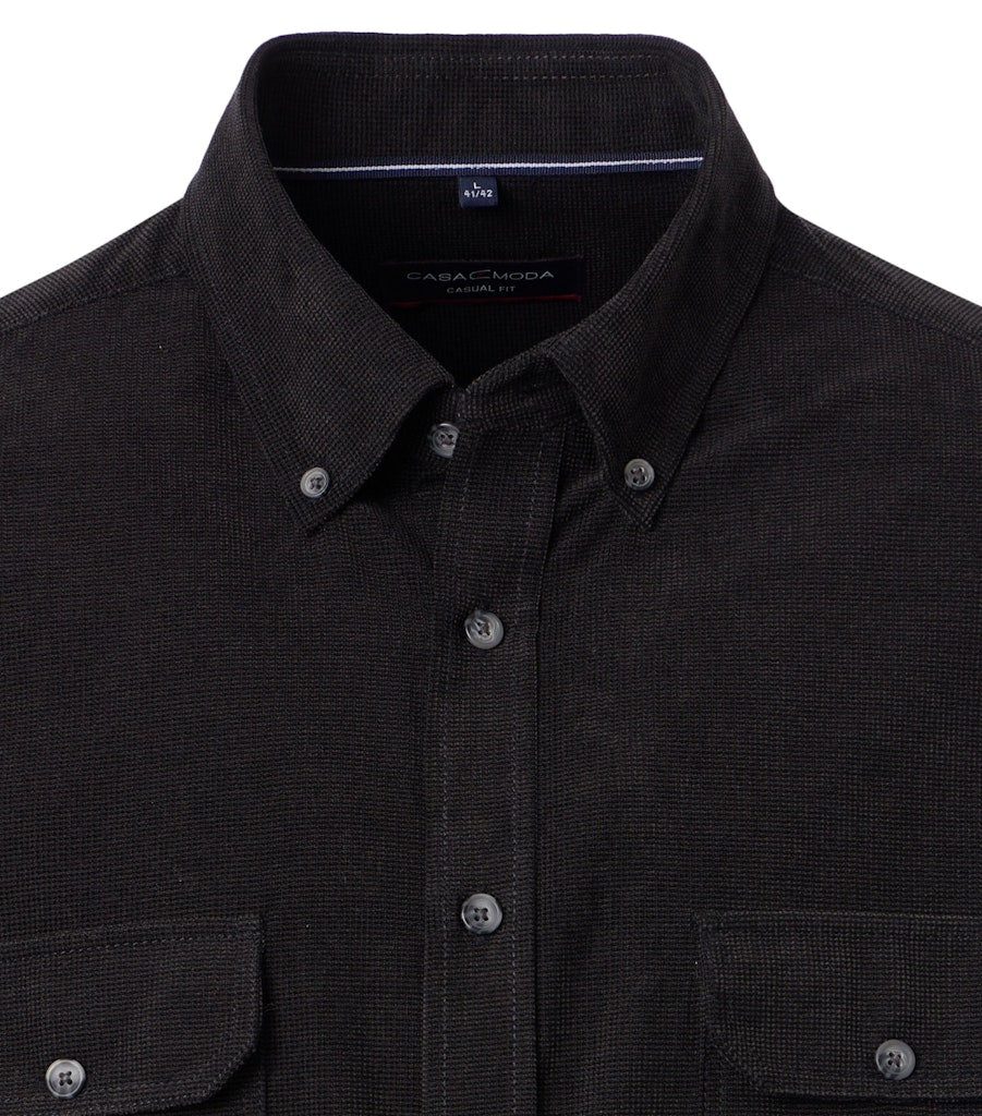 Casa Moda Herren Hemden Schwarz
