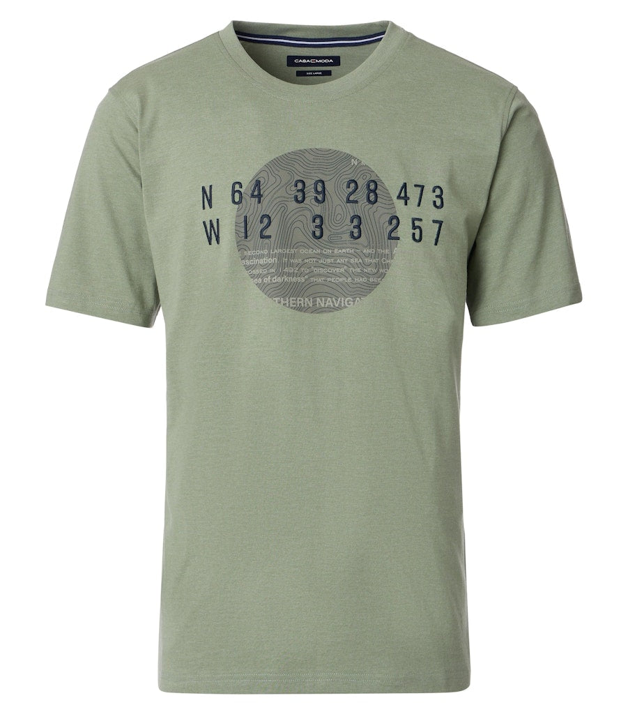Casa Moda Herren T-Shirts kurz Tuerkis