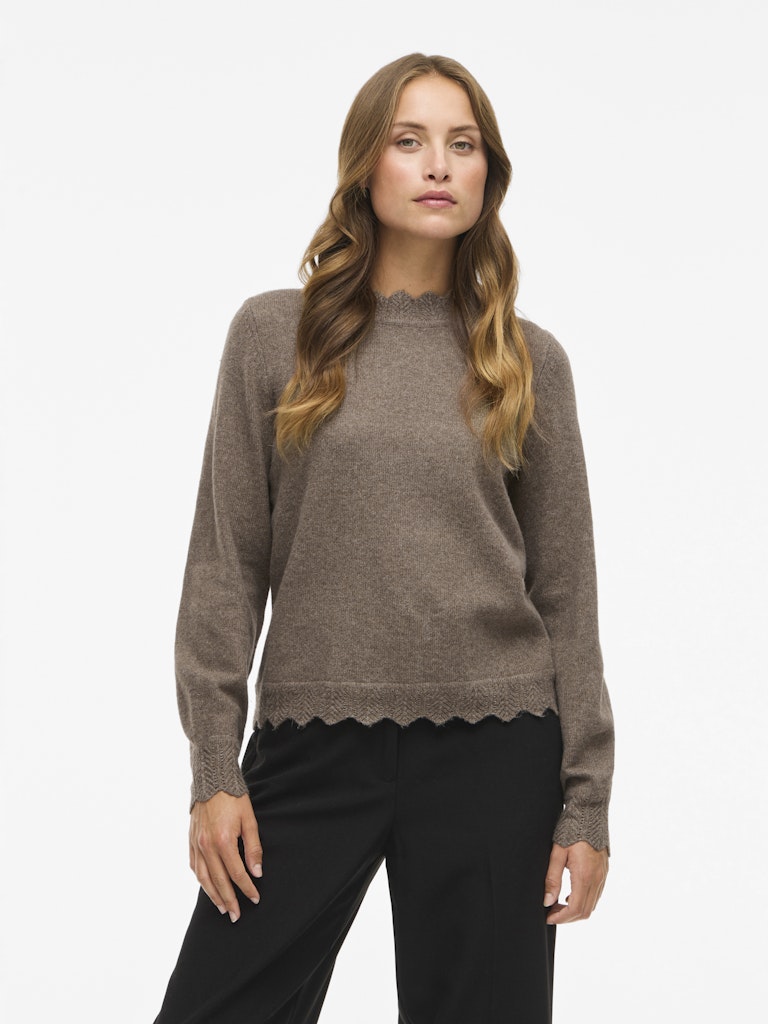 Vila Damen Pullover Falcon/Melange