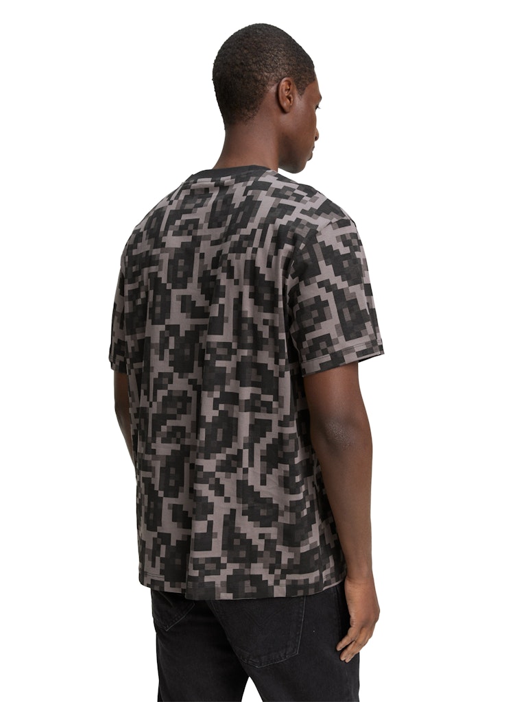 Tom Tailor denim Herren T-Shirts kurz Night Grey Big