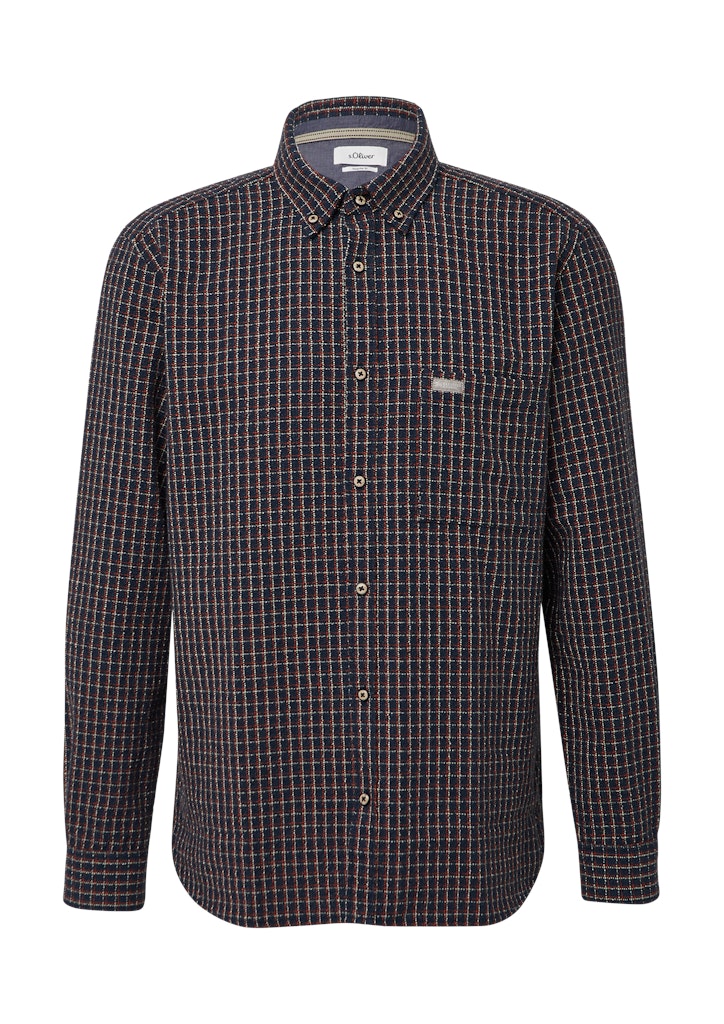 S. Oliver red Herren Hemden lang Blue