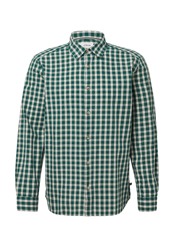 S. Oliver red Herren Hemden lang Green