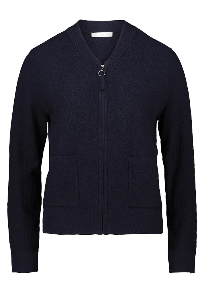Betty & Co Damen Strickjacken Navy Blue