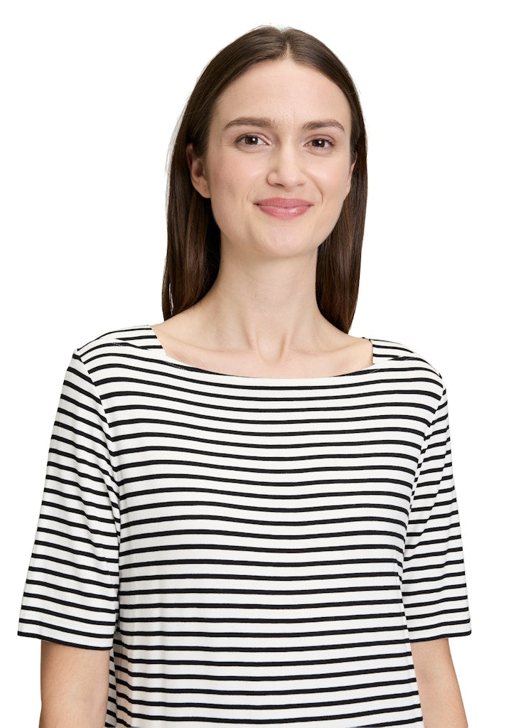 Betty & Co Damen T-Shirts Cream/Black