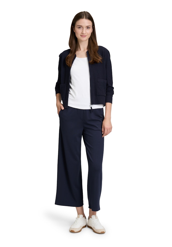 Betty & Co Damen Strickjacken Navy Blue