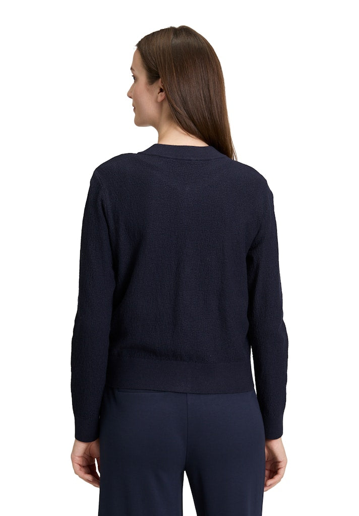 Betty & Co Damen Strickjacken Navy Blue
