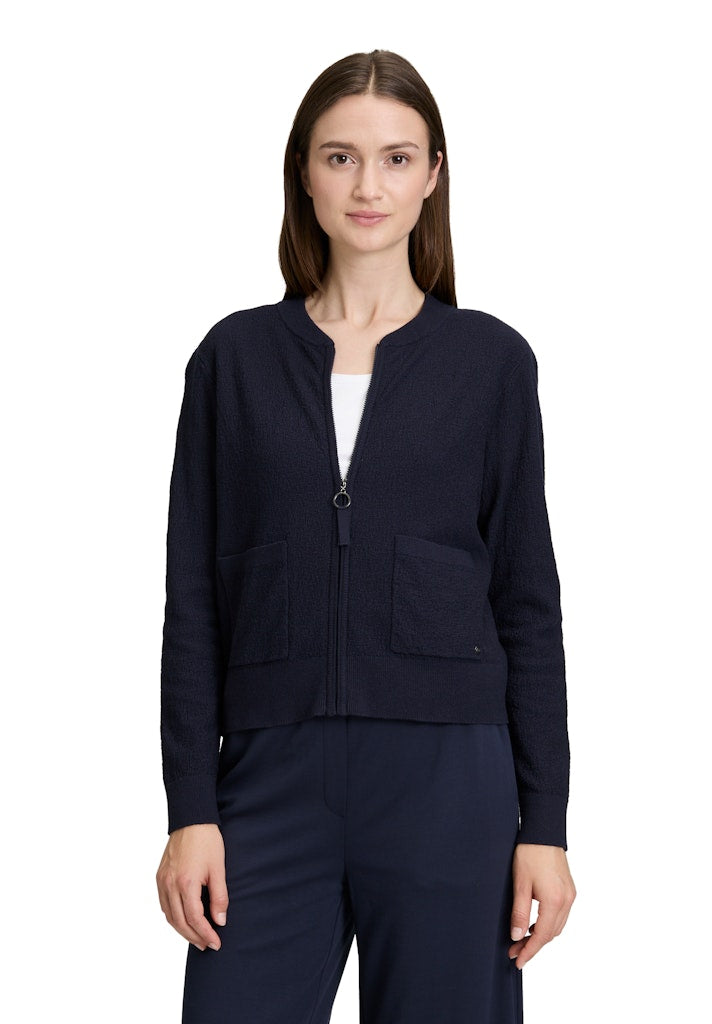 Betty & Co Damen Strickjacken Navy Blue