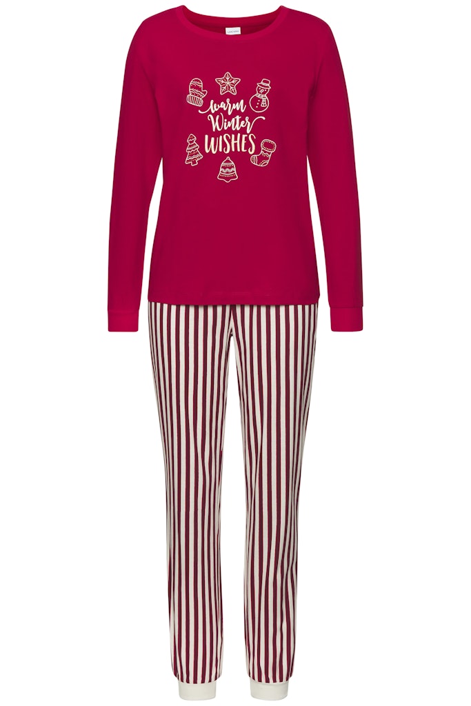 Lascana Schlafanzug Red Stripe A