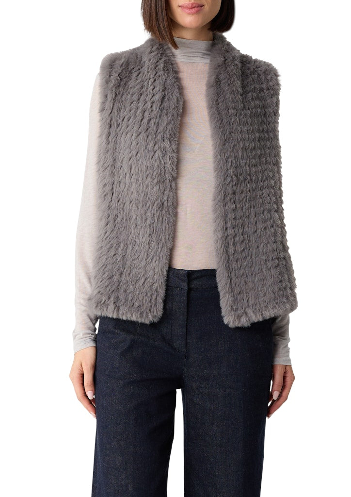 Comma Damen Outdoorwesten Grey/Black